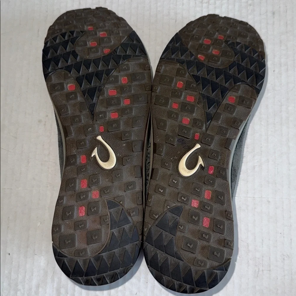 Olukai Gray Hama Kele Slip On Loafers
